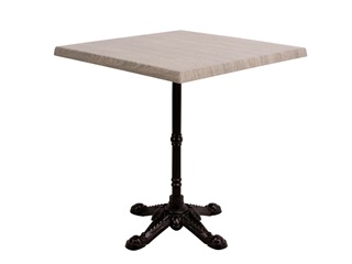 Bistro laminat table, 70x70, grey wood